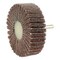 Weiler 3" x 1" Non-Woven Stem-Mounted Interleaf Flap Wheel, 120AO, 1/4" Stem 54506 - alternate 2